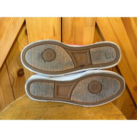 Polo Ralph Lauren Lilia canvas stripes pink size 9B  - Picture 8 of 9